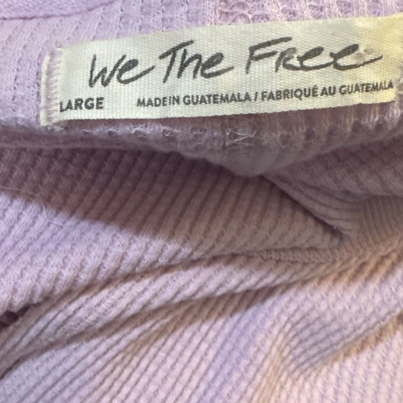 We The Free Lavender Ribbed Sweater | Sz L - Picture 2 of 3